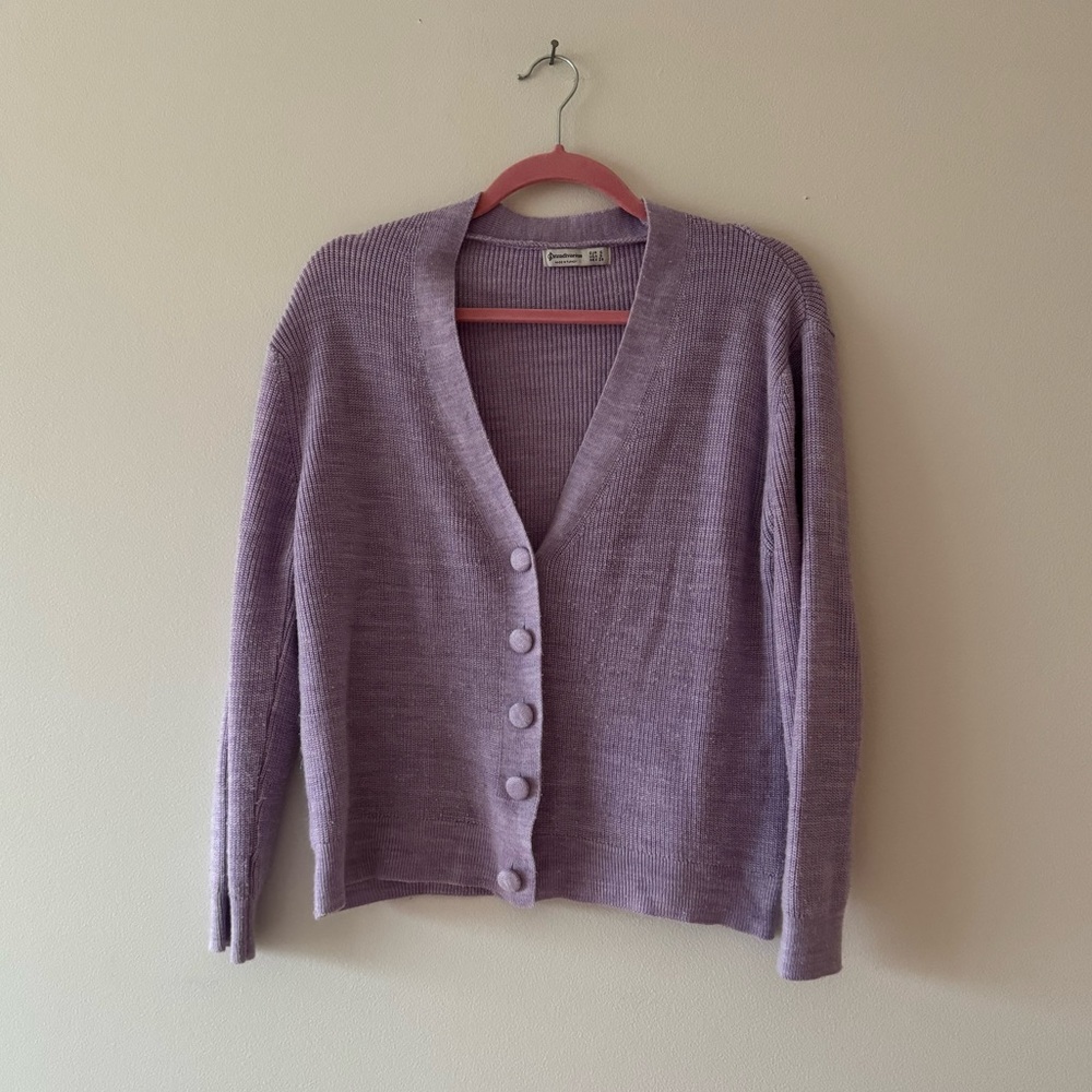 Lilac Stradivarius Cardigan